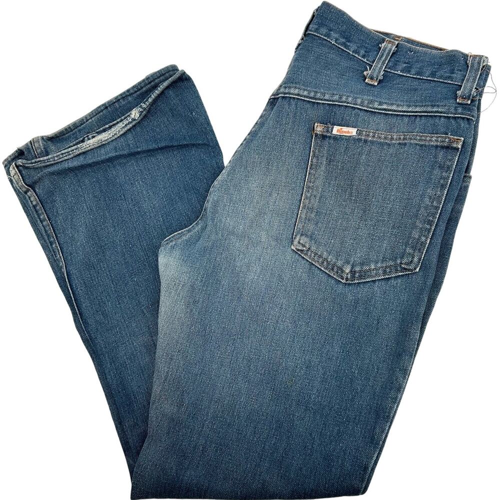 Vtg 60s 70s Men's Oshkosh B'gosh Flared Bell Bottom Cowboy Western Hippie Jeans